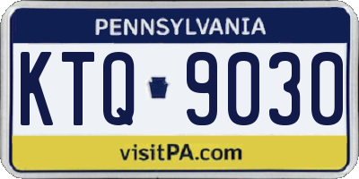 PA license plate KTQ9030