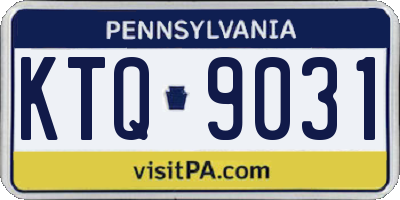 PA license plate KTQ9031
