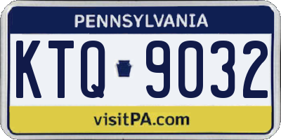 PA license plate KTQ9032