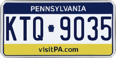 PA license plate KTQ9035