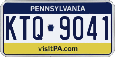 PA license plate KTQ9041