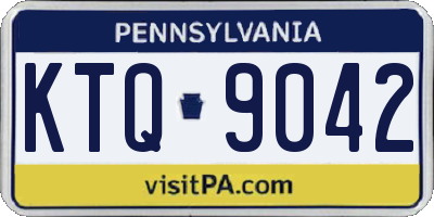 PA license plate KTQ9042