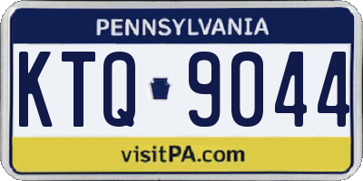 PA license plate KTQ9044
