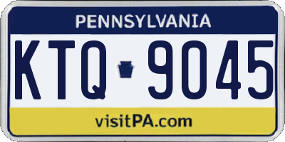 PA license plate KTQ9045
