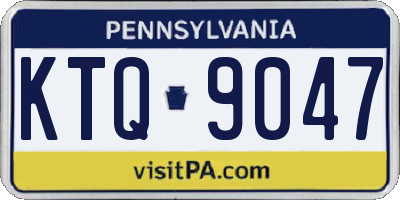 PA license plate KTQ9047