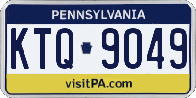 PA license plate KTQ9049