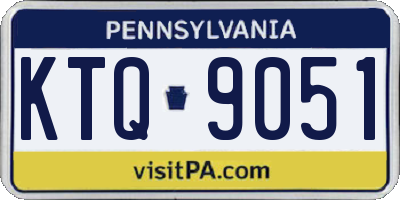 PA license plate KTQ9051