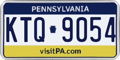 PA license plate KTQ9054