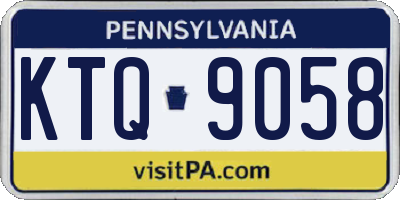 PA license plate KTQ9058