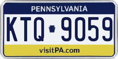 PA license plate KTQ9059