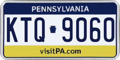 PA license plate KTQ9060