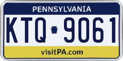 PA license plate KTQ9061