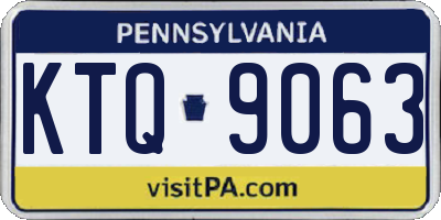 PA license plate KTQ9063