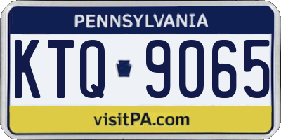 PA license plate KTQ9065
