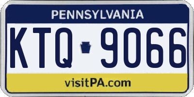 PA license plate KTQ9066