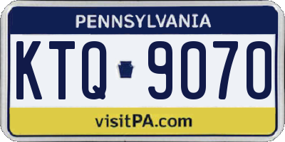 PA license plate KTQ9070