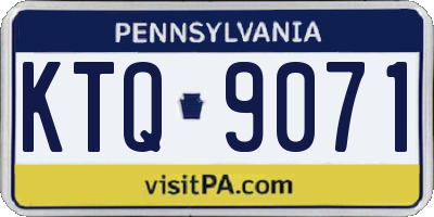 PA license plate KTQ9071