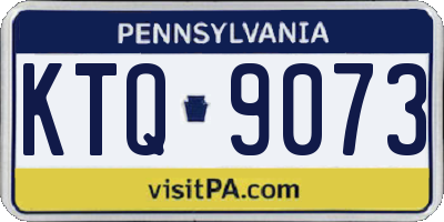 PA license plate KTQ9073