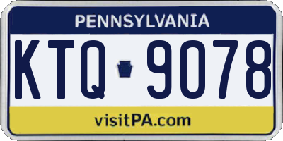 PA license plate KTQ9078