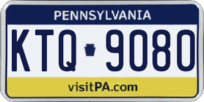 PA license plate KTQ9080