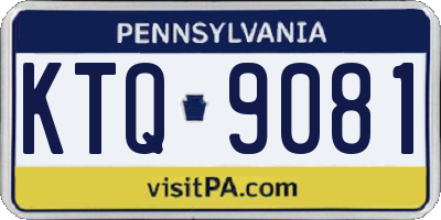 PA license plate KTQ9081