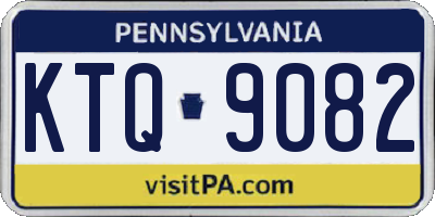 PA license plate KTQ9082