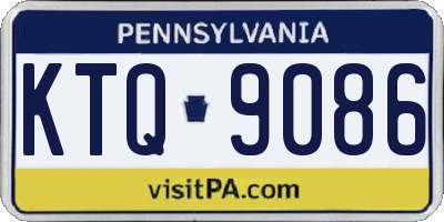 PA license plate KTQ9086