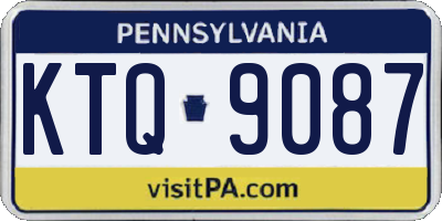 PA license plate KTQ9087