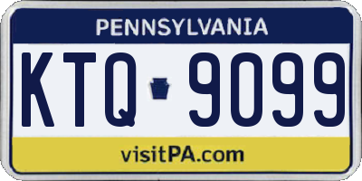 PA license plate KTQ9099