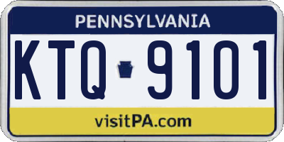 PA license plate KTQ9101