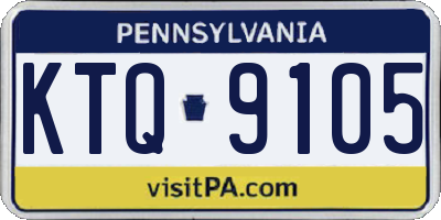 PA license plate KTQ9105