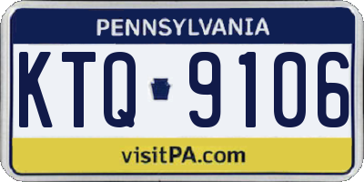 PA license plate KTQ9106