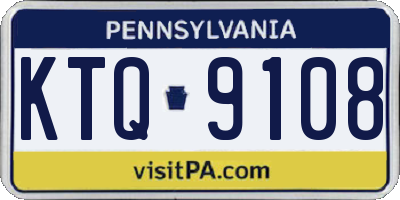 PA license plate KTQ9108