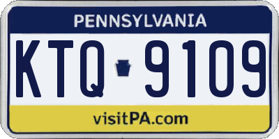 PA license plate KTQ9109
