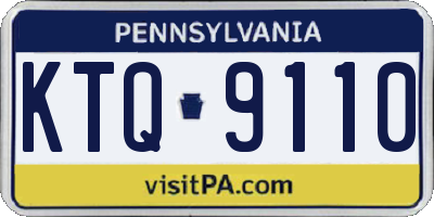 PA license plate KTQ9110