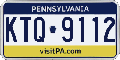 PA license plate KTQ9112