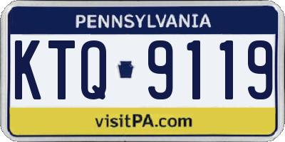 PA license plate KTQ9119