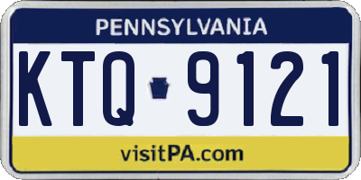 PA license plate KTQ9121