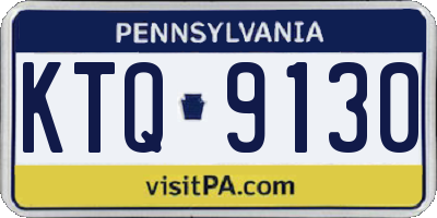 PA license plate KTQ9130