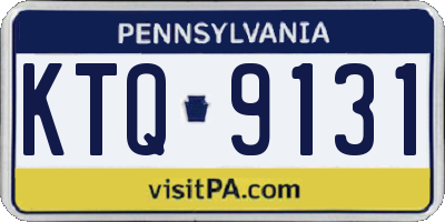PA license plate KTQ9131
