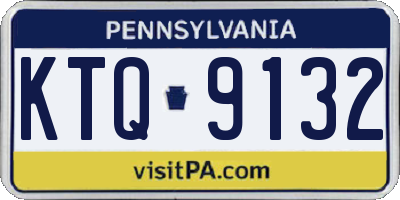 PA license plate KTQ9132