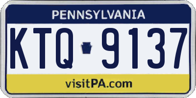 PA license plate KTQ9137