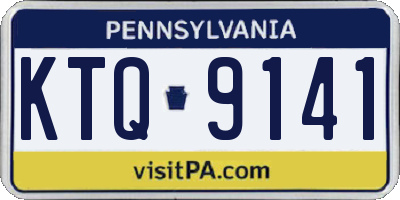 PA license plate KTQ9141