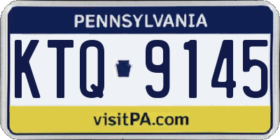 PA license plate KTQ9145