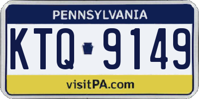 PA license plate KTQ9149