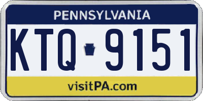 PA license plate KTQ9151