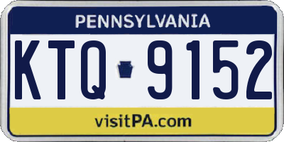 PA license plate KTQ9152