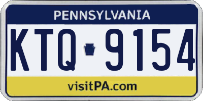 PA license plate KTQ9154