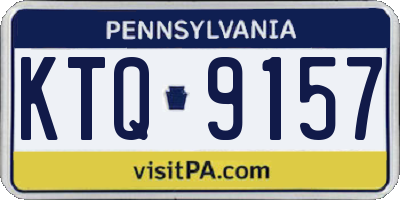 PA license plate KTQ9157
