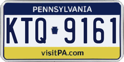 PA license plate KTQ9161